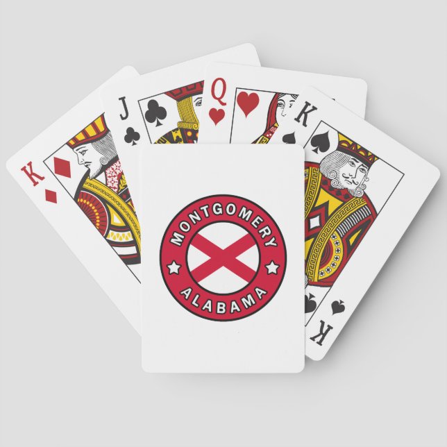 Montgomery Alabama Playing Cards (Back)
