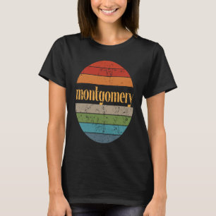 Montgomery Alabama Quality Sunset 3 Distressed T-Shirt