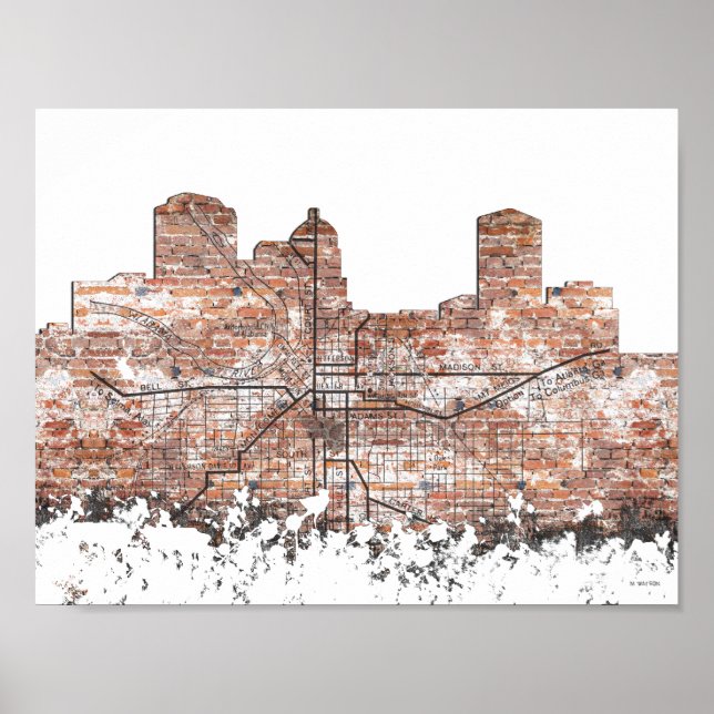 MONTGOMERY, ALABAMA SKYLINE - Poster (Front)