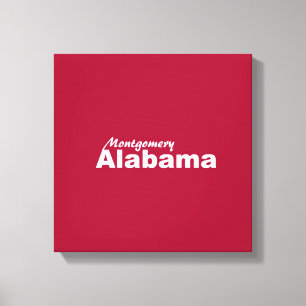 Montgomery, Alabama Wrapped Canvas