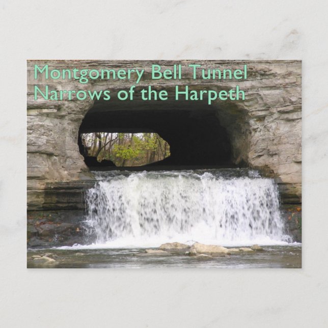 Montgomery Bell Tunnel -  Narrows of the Harpeth Postcard (Front)