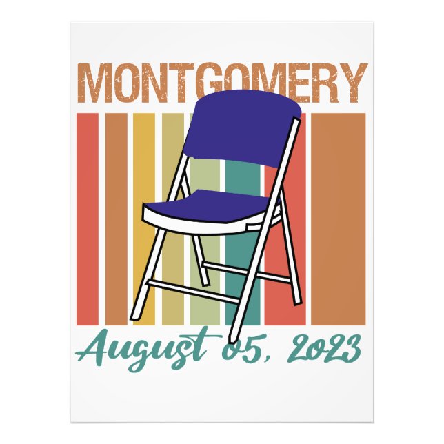 Montgomery Brawl Folding Chair August 5 2023 Photo Print (Front)