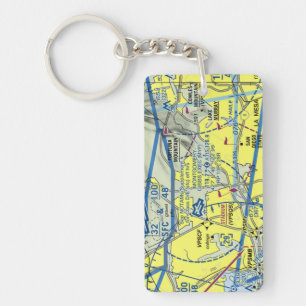 Montgomery-Gibbs Airport chart / taxi diagram Keychain