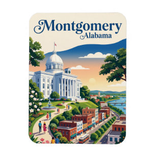 Montgomery Riverfront USA Magnet