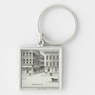 Montgomery West side Clay and Washington Keychain