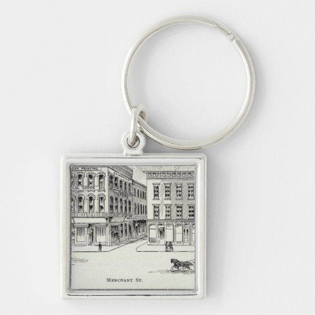 Montgomery West side Clay and Washington Keychain (Front)