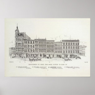 Montgomery West side Sutter and Bush Poster