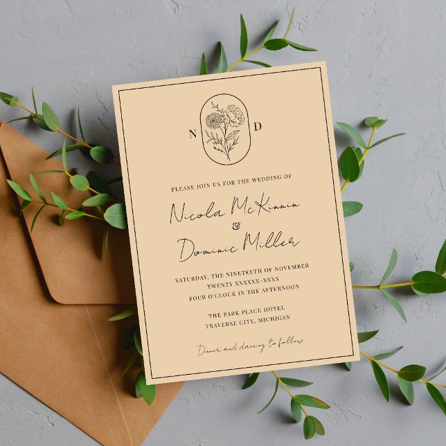Month Flower | November | Fully Customize Wedding Invitation (Creator Uploaded)