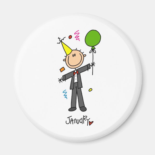 Month of January Magnet (Front)