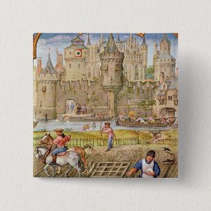 Month of October 2 Inch Square Button