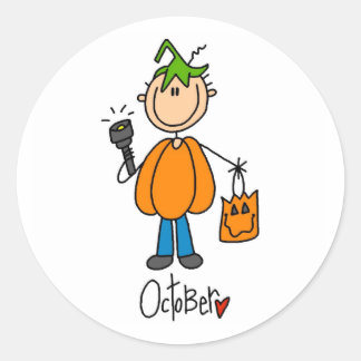 Month of October Classic Round Sticker