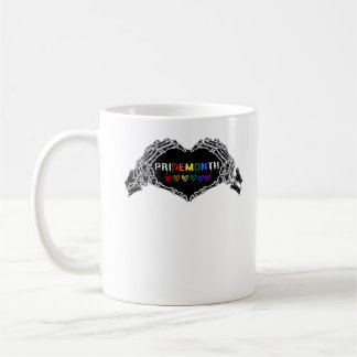 Month Skeleton Heart Hands LGBTQIA  Coffee Mug