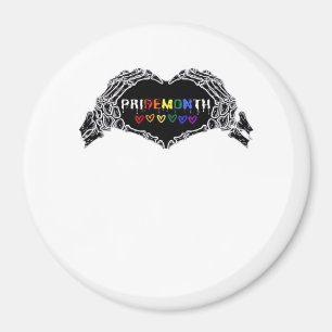 Month Skeleton Heart Hands LGBTQIA Creative Style Magnet