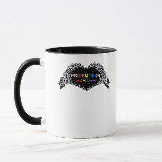 Month Skeleton Heart Hands LGBTQIA Creative Style Mug