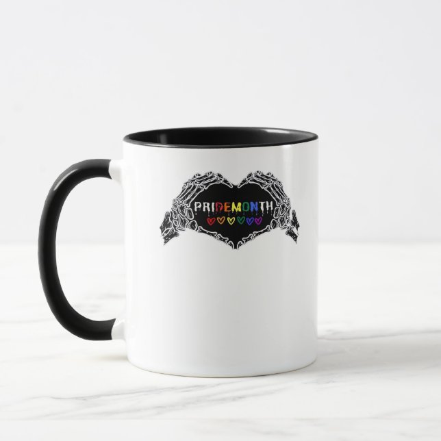 Month Skeleton Heart Hands LGBTQIA Creative Style Mug (Left)