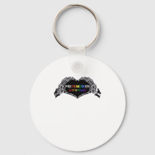 Month Skeleton Heart Hands LGBTQIA  Keychain