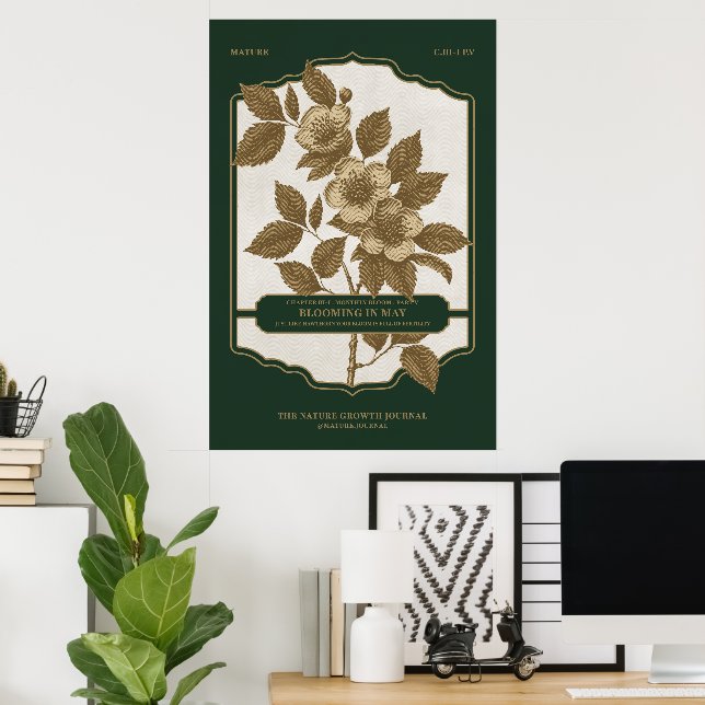 MONTHLY BLOOM - MAY BIRTH FLOWER GIFT POSTER (Home Office)