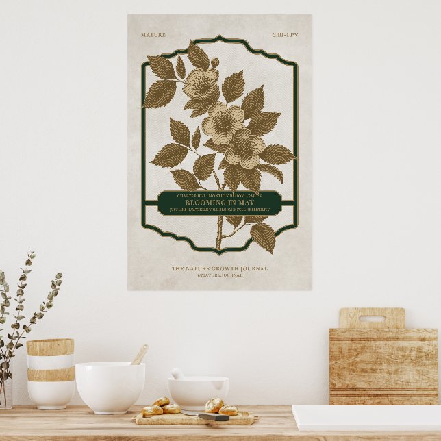 MONTHLY BLOOM - MAY BIRTH FLOWER GIFT POSTER 2 (Kitchen)
