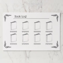 Monthly Book Log Tracker Booktok Ivory