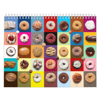Monthly Doughnuts Wall Calendar