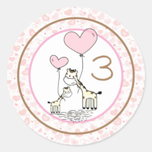 Monthly Infant Milestone Classic Round Sticker