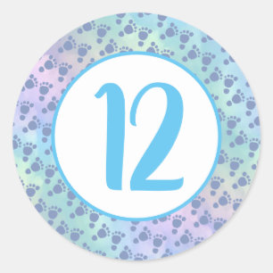 Monthly Infant Milestone Classic Round Sticker