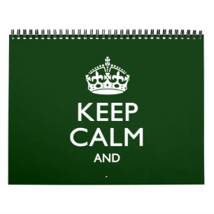Monthly Personalized KEEP CALM 2026 Your Text Calendar