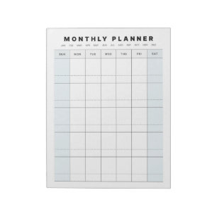 Monthly Planner Notepad
