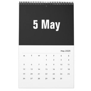 Months in White ~ 2025 Calendar