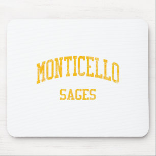 Monticello High School Hs Monticello Il Vintage Sr Mouse Pad