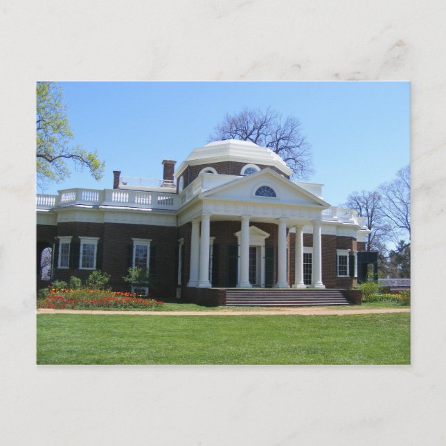 monticello postcard (Front)