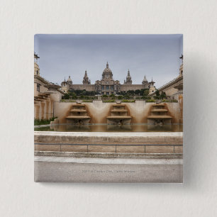 Montjuc Fortress 2 Inch Square Button