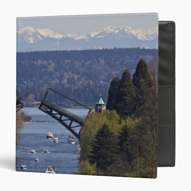 Montlake Bridge and Cascade Mountains Binder (Front/Inside)
