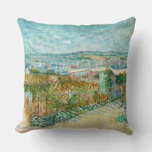 Montmartre, Behind the Moulin de la Galette, Paris Throw Pillow