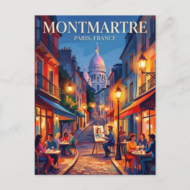 Montmartre France Postcard (Front)