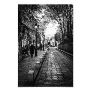 Montmartre Paris B & W - Photo Print