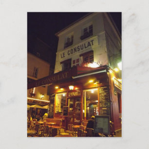 Montmartre Paris, France at night Postcard