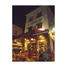 Montmartre Paris, France at night