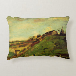 Montmartre: Quarry, the Mills by Vincent van Gogh Accent Pillow