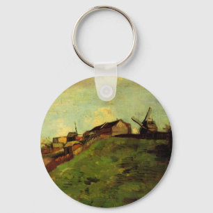 Montmartre: Quarry, the Mills by Vincent van Gogh Keychain