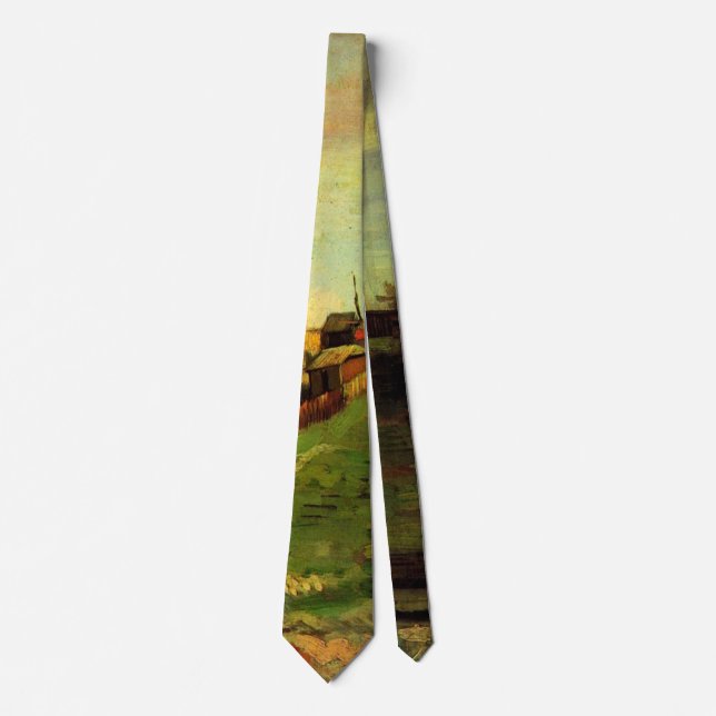 Montmartre: Quarry, the Mills by Vincent van Gogh Tie (Front)