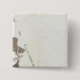 Montmedy, Longwy, Bouillon 2 Inch Square Button