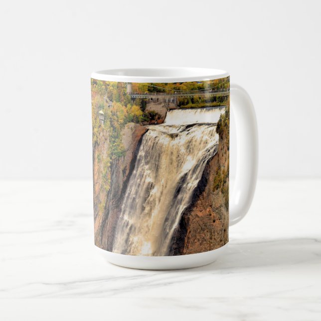 Montmorency Falls Canada stylized Coffee Mug (Front Right)