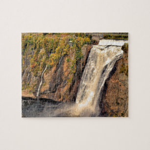 Montmorency Falls Canada stylized Jigsaw Puzzle