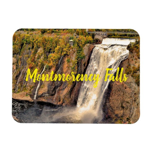 Montmorency Falls Canada stylized Magnet (Horizontal)