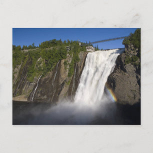 Montmorency Falls near Quebec City. Postcard
