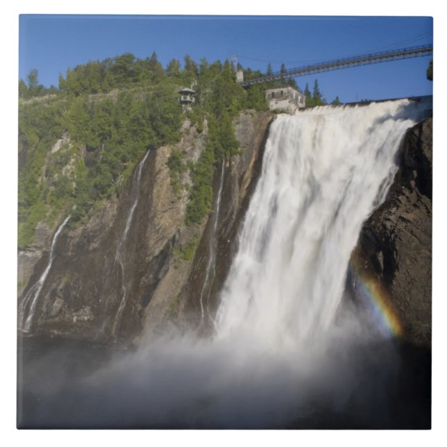 Montmorency Falls near Quebec City. Tile (Front)