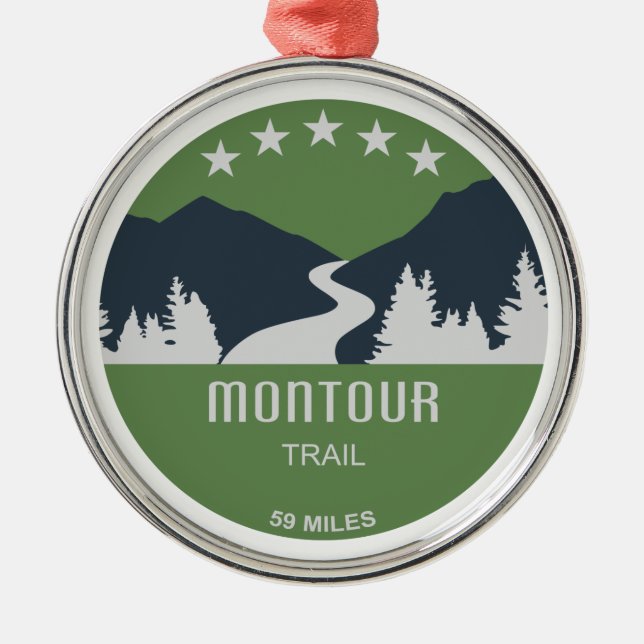 Montour Trail Metal Ornament (Front)