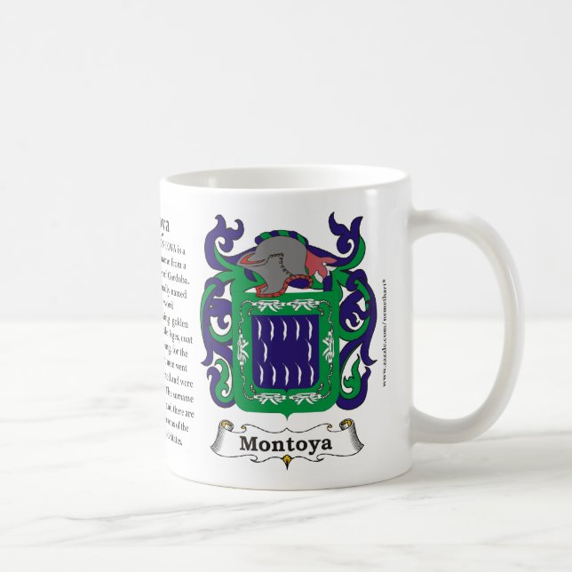 Montoya Family Coat of Arms Mug (Right)