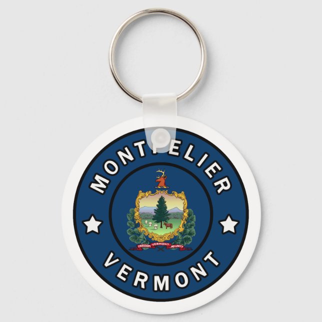 Montpelier Vermont Keychain (Front)